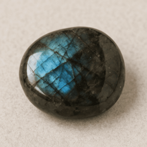 Labradorite crystal with blue and green iridescence for energetic protection